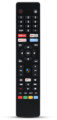 RM-C3250 Replacement JVC Remote Control for Smart 4K UHD LED TV with Netflix, YouTube, Prime Video & Google Play Buttons – No Voice Function