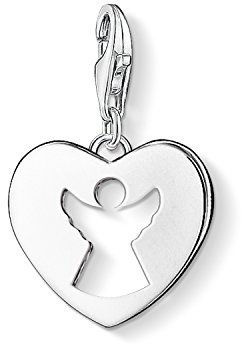 Thomas Sabo Damen Charm-Anhänger Schutzengel Herz Charm Club 925 Sterling Silber 0869-001-12