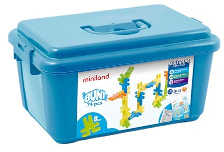 Miniland Steckspiel für Kleinkinder Buni 74 Teile-32210