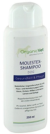 OrganicVet Hund & Katze Pflegeshampoo gegen Ungeziefer Molestex-Shampoo, 1er Pack (1 x 250 ml)