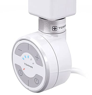 MOA Thermostat Heizpatrone, Heizstab 600 Watt (Weiß) Spiralkabel mit Stecker