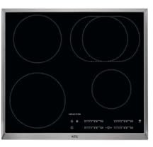AEG IKB64411XB Elektro-Kochfeld / 60 cm / Glasfarbe Schwarz / Induktionskochfeld mit Hob²Hood-Funktion / autarkes Kochfeld / Edelstahlrahmen