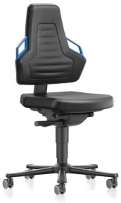 bimos Stuhl Nexxit 2 Rollen K Leder Griff blau