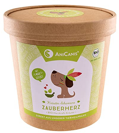 AniCanis Bio Kräutermix Zauberherz für Hunde - Herz & Kreislauf - 100g | vom Tierheilpraktiker, mit Crataegus & Weißdorn, Herzmuskel, Herzfunktion, Barf-Kräuter, ohne Zusatzstoffe