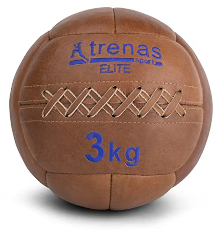 trenas Medizinball aus Leder | Lederball | Original Medizin Ball Elite | Medizinball Leder | Medizinbälle
