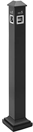 ulsonix ULX-ASHTRAY 01F Standaschenbecher 3,5 L Standaschenbecher Outdoor Standaschenbecher für Draußen Standascher Standaschenbecher außen