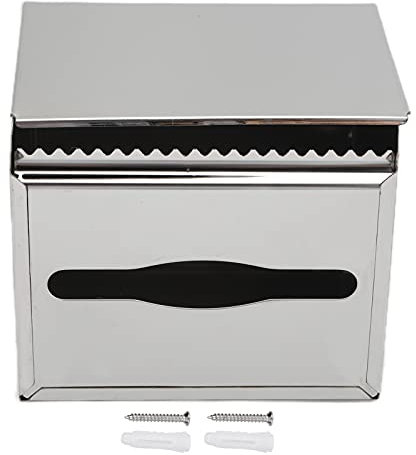 Taschentuchbox-Abdeckung, Kosmetiktuchbox, Taschentuchhalter, Langlebig, Taschentuchbox aus Edelstahl 304 Für Küche, Badezimmer, Schlafzimmer, Haushalt, Taschentuchhalter(Taschentuchbox mit Spiegel)