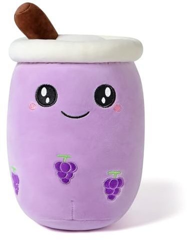 shownicer Peluche de Boba Tea Peluche Kawaii Bubble Tea Felpa, Cojín de Peluche Juguete, Té de Leche Taza de Té Almohada Muñeca Cojín de Peluche Regalo para Niños Niñas Niños