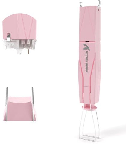 ATTACK SHARK KS01 2-in-1 Keycap Puller and Switch Puller for Mechanical Gaming Keyboards, Adjustable 304 Stainless Steel Keycap Remover, Effortless Switch Remover for Office Home- Pink