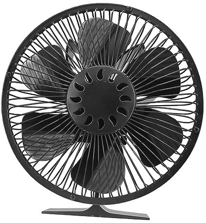 Cabilock Stove Heat Powered Fan Log Burning Stove Fan for Fireplace 6 Wood Burning Protective Cover for Safety
