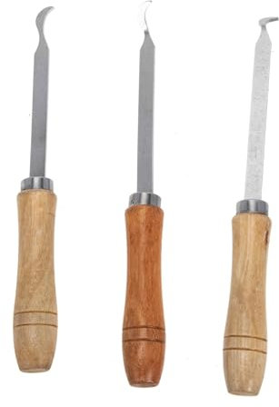 VANZACK 3pcs Range Hood Cleaning Tool Wood Handle Includes Cleaning Shovel and Decontamination Scraper for Kitchen Tasks