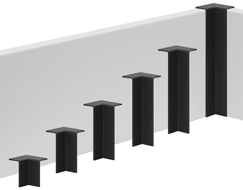 REESE Innenecke Schwarz Profil Weimar, 18 x 40 mm, Verbinder für Leisten | einfache Montage ohne Bohren, strapazierfähig