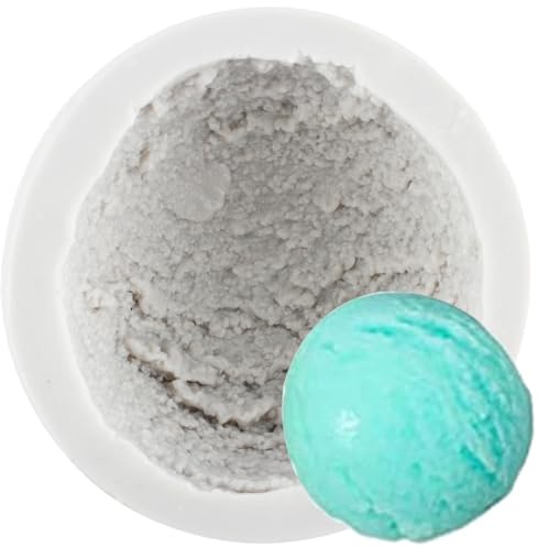 MINFEIDMS Moules en silicone en forme de boule de glace pour décoration de gâteau, pâte à sucre, bonbons, chocolat, argile polymère
