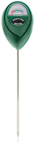 GLADFRESIT Soil Moisture Meter, Precise Watering Indicator Soil Tester Sensor for Garden Lawn Farm Plant Indoor Outdoor Use No Battery Needed (Dark green)