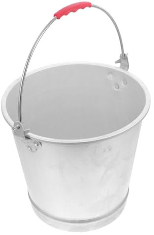 FUNOMOCYA Seau à Eau Aluminium Épais Résistant Antirouille Multifonction Pour Ferme Et Usage Domestique Portable