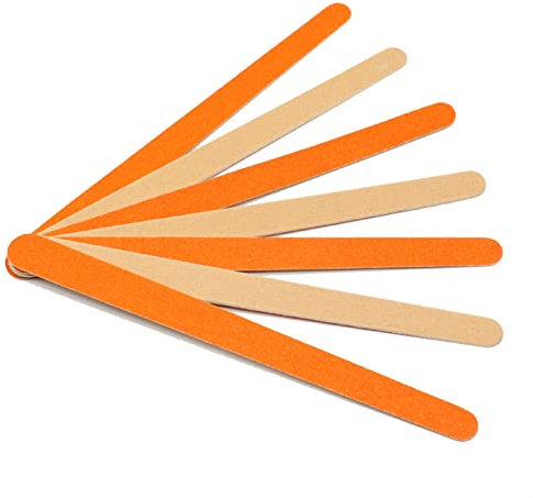 Emery Boards nagelvårdssats med nagelfilbuffert, 100st Nagelfil av trä Engångsnagelfil av trä 180/240(Lime)