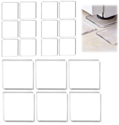 Supporto per lavatrice anti vibrazioni, 18 silenziatori per lavatrice, piedini universali in gomma anti-vibrazione, Supporto Per Lavatrice Antivibrante, Tappetino Antiscivolo In Silicone