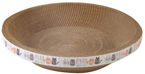 Cama Con Cuenco Rascador Para Gatos, Cama Con Caja Rascadora Para Gatos, Cama Para Gatos Con Caja De Cartón, Cuenco Rascador Para Gatos De Interior, Rascador Para Gatos Corrugado Para Gatitos, Juguete