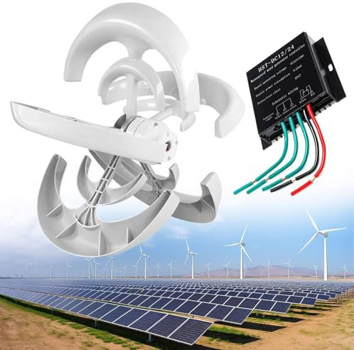1000W Wind Turbine Generator Kit - Vertical Wind Power Generator for Home Energy Production, Efficient Electricity Producer Equipment