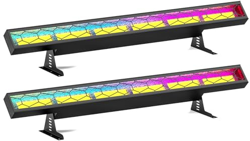 2PCS 450W LED Barra Wallwasher, Luci da Discoteca COB Faretti Luci per Feste per Bar Disco Matrimoni Palco Illuminazione