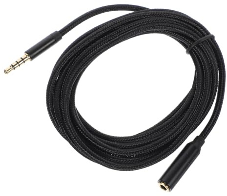 KOMBIUDA Prolunga Audio da 3,5 Mm Cavo Maschio-Femmina per Cuffie Lunghezza di 2 Metri Connettore Aux per Dispositivi Vari