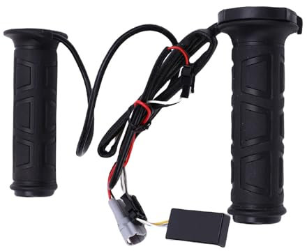 Luocute Universal Erhitzte Motorrad -Lenkergriffe, ATV -Erhitzte Griffe 12 V Schnellheizung Anti Slip Universal Electric Heating Wärmer Werkzeug für 7/8 -Zoll -22 -mm -Lenker