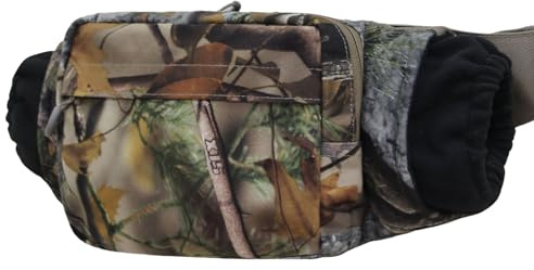 MULF MUFF POUSH - TALMENO MUFF TERMAL TERMAL, CUBIERTA COMPACT de invierno | Calentador al aire libre portátil con correa de bolsillo y cuello incorporada, protección de manos para la estación fría de