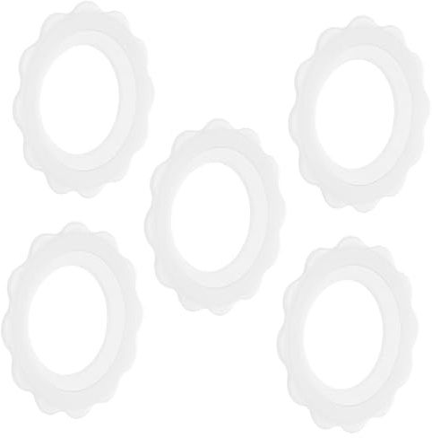 UKCOCO Anneau de Sein en Silicone Antidérapant et Résistant la Transpiration, Protège-tétons pour Allaitement, 5 Pièces, Mères Allaitantes en Public en Voyage