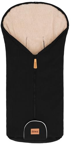 Fillikid Fußsack Babyschale Nevis Cord Exklusiv, Winter | Warmes Innenfutter, wind- & wasserabweisend, Einschlagdecke, universell für Neugeborene