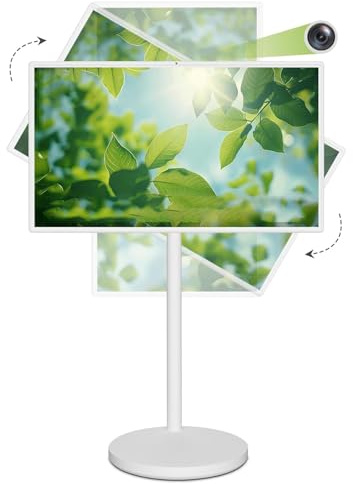 Televisor portátil Inteligente de 21.5/24/27/32 Pulgadas Pantalla táctil 1080p/4K UHD para Coche Caravana Dormitorio Cocina(4+64GB,27IN)