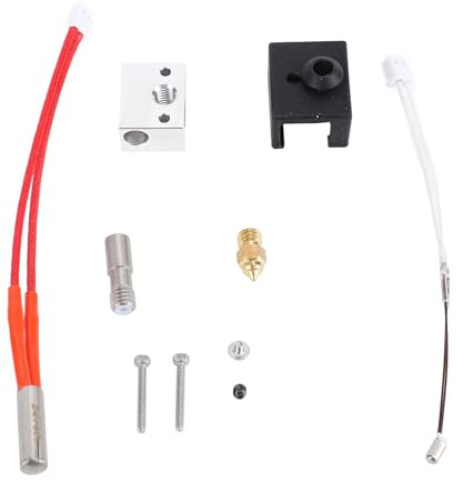 Respicefinem Extruder Hotend Kit für Sermoon V1 V1 Pro 3D-Drucker mit Aluminium-Heizblock Messingdüse und Edelstahlhals 24 V 40 W – 3D-Druckerzubehör für Verbesserte Druckleistung