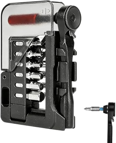 Herramientas de reparación de bicicletas - Kit de reparación de bicicletas | Juego de llaves de trinquete - Herramientas de reparación de bicicletas: juego de llaves de trinquete portátil