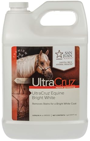 UltraCruz Shampoo equino bianco brillante per cavalli 1 gallone