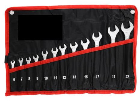 LED LEDS SET SERIE 12 CHIAVI COMBINATE FISSE STELLA CHIAVE MISURE DA 6 A 22MM SUPPORTO