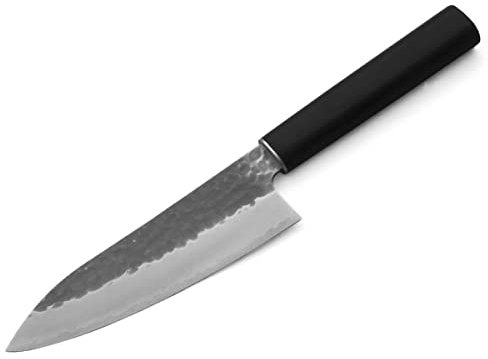 Shizu Hamono Japanisches Messer Handgeschmiedet. Fishmesser Japan Deba Yamato, Edelstahl, Holz Griff laminiert. Geschenk-Verpackung