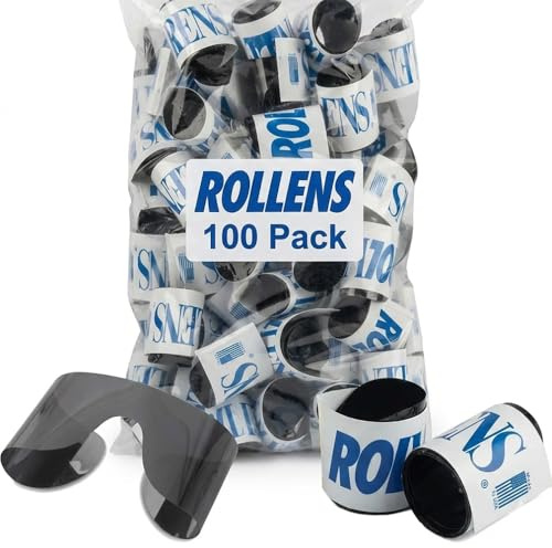 Rollens Post Mydriatic Roll Up Specs Disposable Wrap-Around Sunglasses w/ 100% UV Protection (100 Count) - Made in the USA