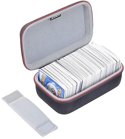 RLSOCO Trading Card Storage Holder Case for 400+ Pokemon Cards (Case Only) | Travel Organizer Carry Case for Pokemon Trading Cards/ PTCG Cards up to 400PCS Game Cards with Divider (Cards Not Included）