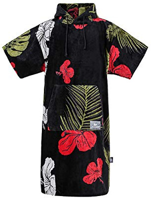 ATLANTIC SHORE | Surf Poncho | Badeponcho mit Kapuze aus 100% Baumwolle | Unisex | Special Editions für Erwachsene