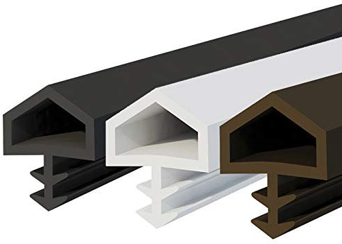 DQ-PP Türdichtung – Weiß – 50 Meter – TPE Gummi – STD-05 – Falzbreite: 12mm – Nutbreite: 4mm – Zimmertürdichtung Gummidichtug Dichtband Zargendichtung Dichtprofil Holztür Antidehnungsfaden
