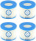 Mscomft Cartuccia Filtro di Ricambio VI per Piscina, filtri di Ricambio, Filtro for Bestway Flowclear Pool for Bestway VI, for Miami, for Vegas, for Monaco,Taglia 6-58323 (4 Pezzi)