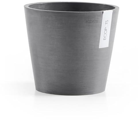 ECOPOTS | Vaso grande | Amsterdam | diametro 30 cm | grigio | Vaso grande | Plant Pot | Flower Pot | 30 cm (diametro) x 26,3 cm (altezza)