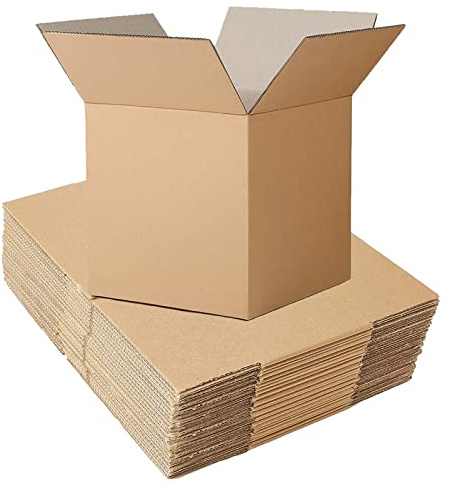 5 x Cardboard Boxes Small Single Wall 4x4x4 Shipping Mailing Parcel Cardboard Gift Postal Postage Royal Mail Sturdy Carton