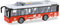 Mondo Motors - Friction Bus - City Service mit Rückzug Kupplung Pull Back für Kinder, rot - 51238