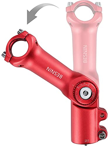 BESNIN Fahrrad Vorbau,Radfahren MTB Vorbau 0-90° 31.8MM OR 25.4MM 60/93/100mm Mountainbike Lenker Vorbau für Fahrrad, Rennrad, MTB, BMX