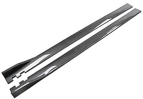 Auto Fibra di Carbonio Minigonne Alettoni Laterali Estensione, per Audi A1 A3 A4 A5 A6 A7 A8 B6 B7 B8 B9 C6 C7 C8 D3 D4 D5 D6 Protezione Labbro Piastra Splitter Lati AntiGraffio,A-2M