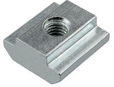 KLAK 45 - Edelstahl Nutenstein schwer Gleitmutter M6 Nut 10 für Aluprofil 45-er - 10 Stück