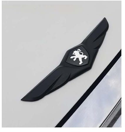 evimo Coche Insignia Pegatina, para Peugeot 508 408 4008 5008 408 301 108 Calcomanía Emblema Insignia, calcomanía de Letras de Insignia Decoración Externa Etiqueta,F
