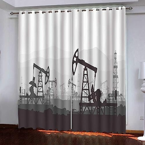 3D Kinderzimmer Verdunkelungsvorhänge 2 X 150 X 280 cm Baustellenmaschinen,3D-Gedruckte Vorhänge Wohnzimmer Bürovorhänge Energiesparende Geräuschreduzierende Kindergardinen - Vorhang Für D -0Z3U6V6V3