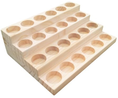 LONG TAO Ständer für ätherische Öle, 4-lagig, für ätherische Öle, Parfüm, Aufbewahrung, Ölflaschen, Nagellackregal für 5–20 ml Flaschen