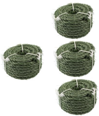 Kisangel Rolls Sisal Rope Cat Scratching Post Twine for Scratching Post Heavy Duty Cat Scratch Pad Replacement Rope